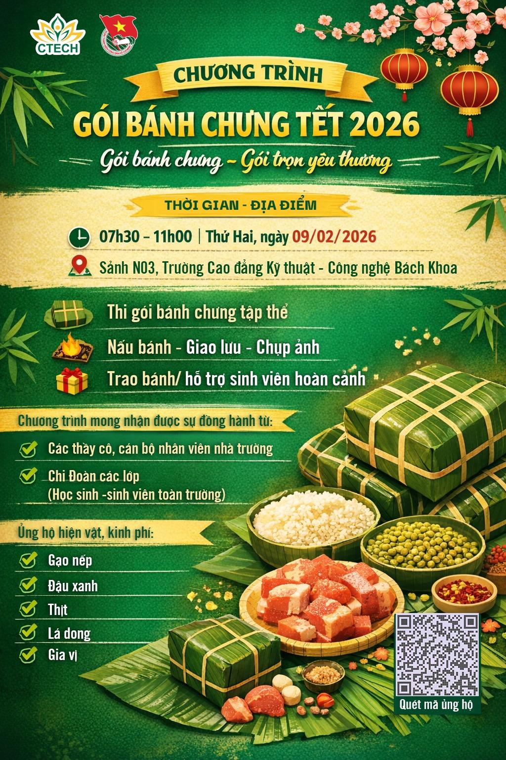 CTECH Khởi Động "Gói Bánh Chưng – Gói Trọn Yêu Thương" 2026: Giữ Hồn Tết Việt - Sẻ Chia Tình Người