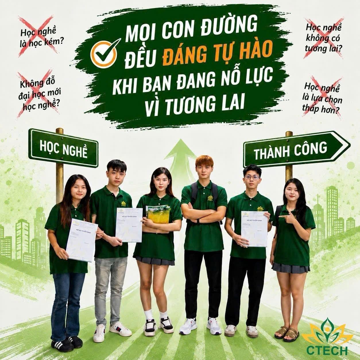 Học Nghề Không Phải Lựa Chọn Thay Thế: Định Nghĩa Lại Thành Công Tại CTECH