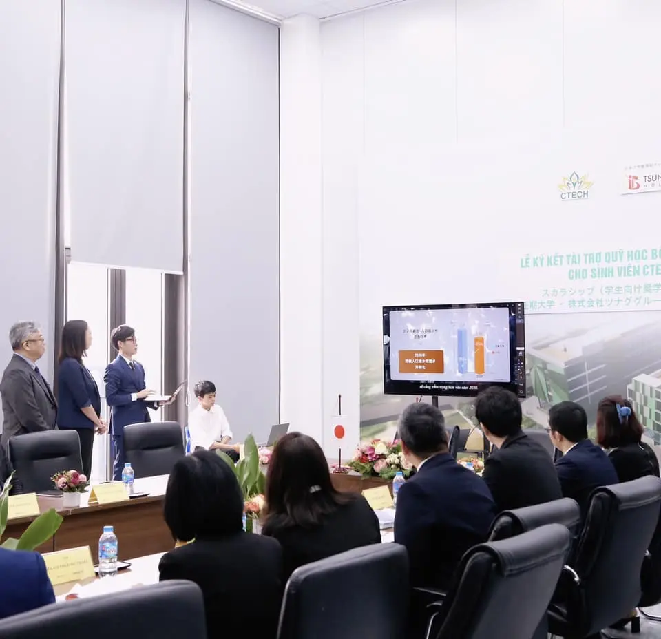 CTECH nhận Quỹ học bổng trị giá 2 triệu Yên từ Tập đoàn Tsunagu