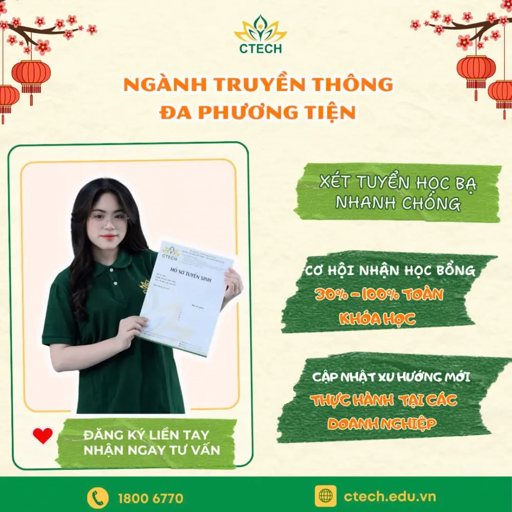 Ngành Truyền thông đa phương tiện tại CTECH: Bước đệm vững chắc cho tương lai sáng tạo