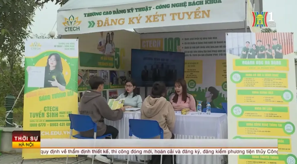 Đài PT&TH Hà Nội đưa tin về hệ đào tạo THPT Cao đẳng tại CTECH