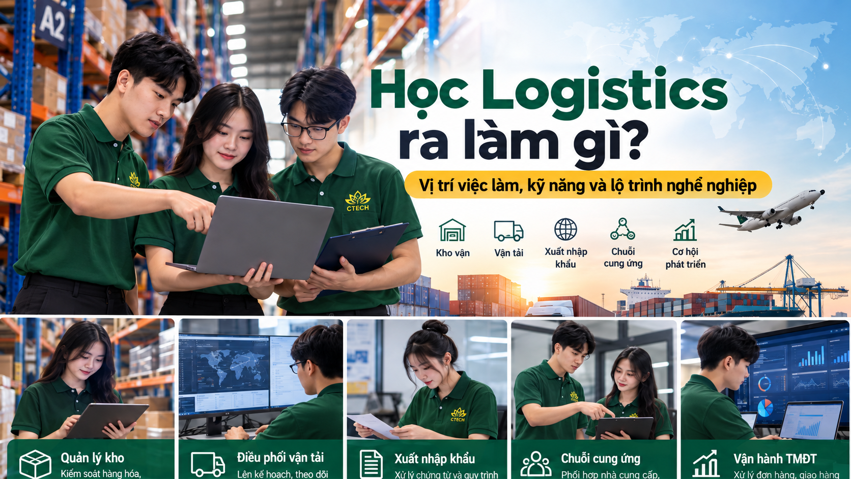 Học Logistics ra làm gì? - Vị trí việc làm, kỹ năng và lộ trình nghề nghiệp