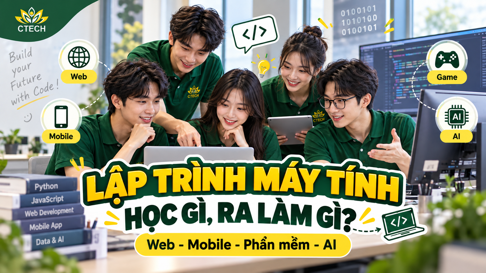 Lập trình máy tính tại CTECH: Học gì, ra làm gì?