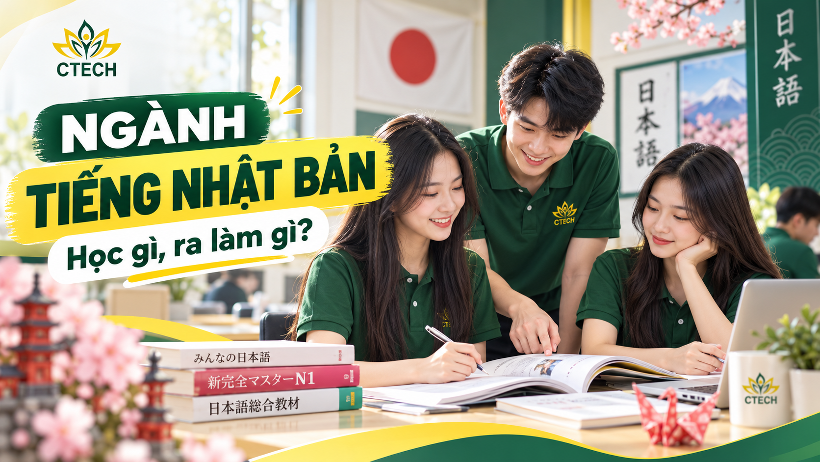 Ngành Tiếng Nhật Bản tại CTECH: Học gì, ra làm gì?