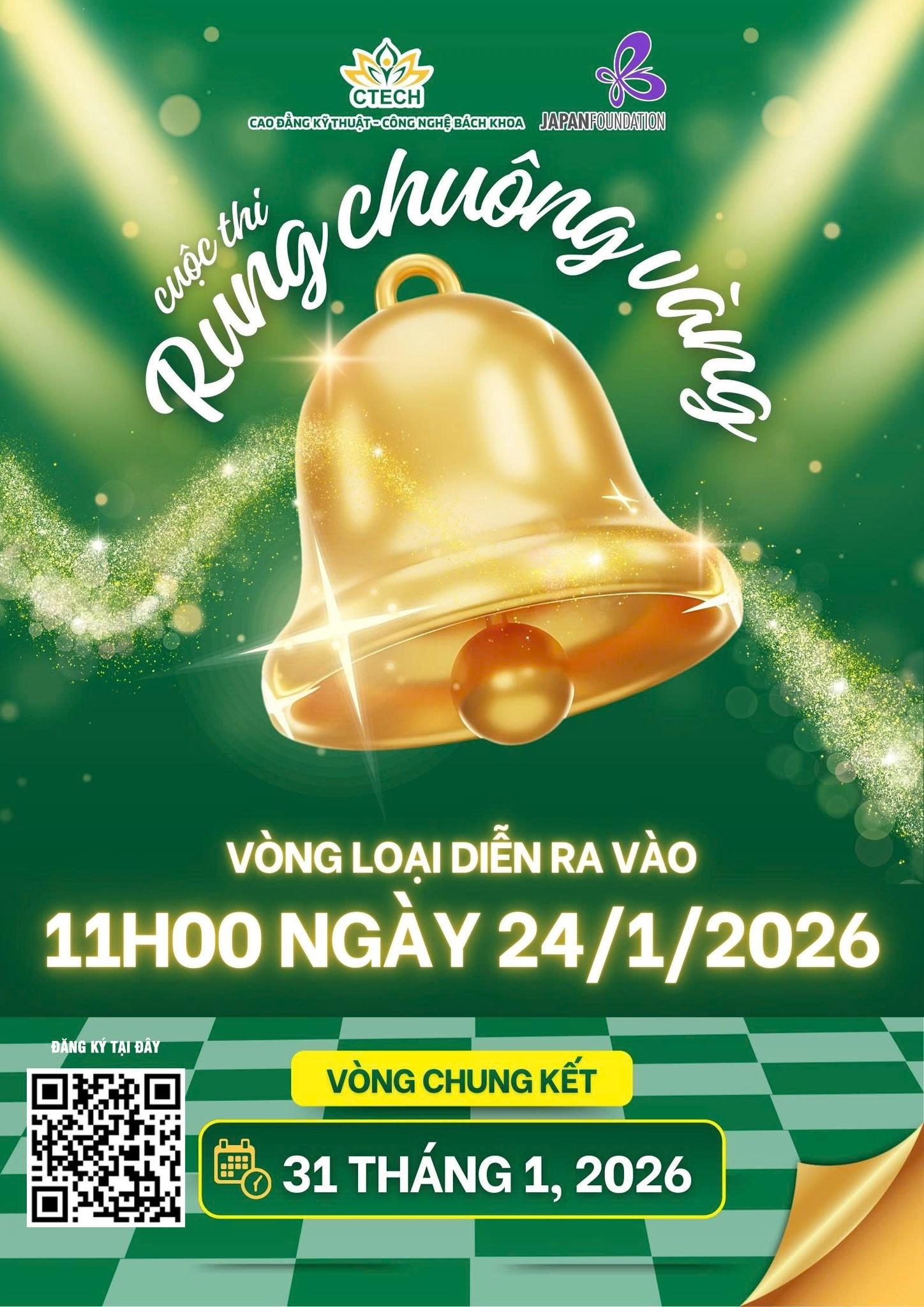 [HOT] Chính Thức Mở Cổng Vòng Loại Rung Chuông Vàng CTECH 2026: Tranh Tài Tiếng Nhật – Rinh Quà Cực Chất