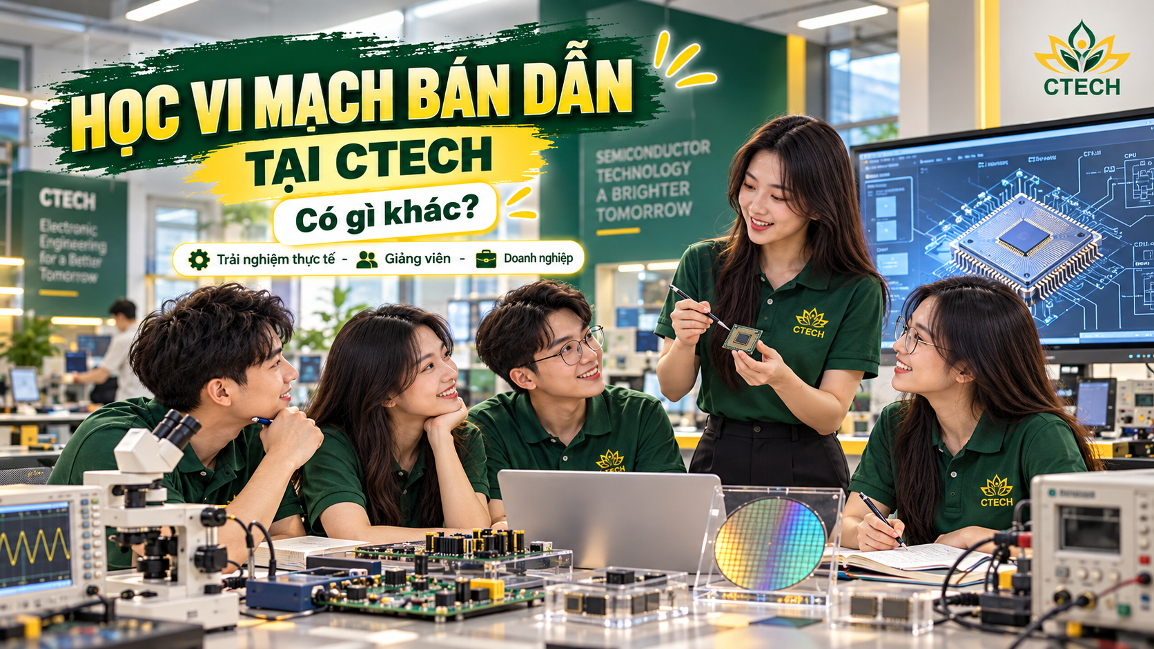 Học Vi mạch bán dẫn tại CTECH có gì khác? - Trải nghiệm thực tế, giảng viên, dự án và doanh nghiệp