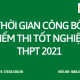 Thời gian công bố điểm thi tốt nghiệp THPT 2021